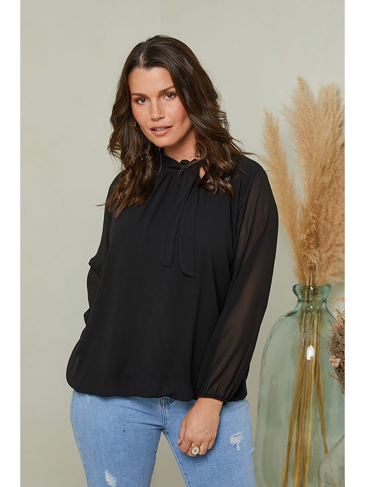 Curvy Lady Bluzka w kolorze czarnym rozmiar: 48/50