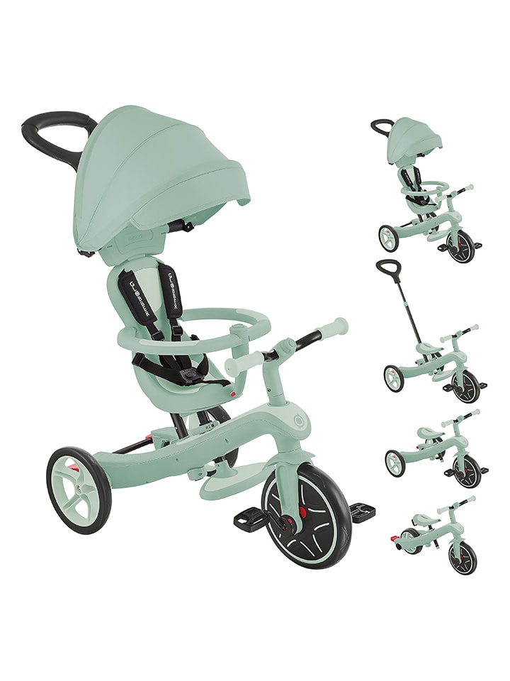 GLOBBER Rowerek trójkołowy "Explorer Trike 4in1" w kolorze miętowym - 10 m+ rozmiar: onesize