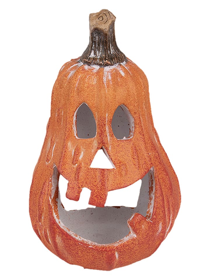 Clayre & Eef Lampion "Pumpkin" w kolorze pomarańczowym - wys. 18 x Ø 12 cm rozmiar: onesize