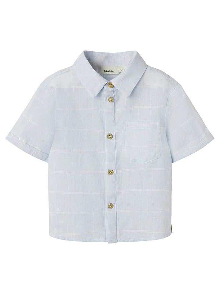 Lil Atelier Koszula "Frido" w kolorze błękitnym rozmiar: 116