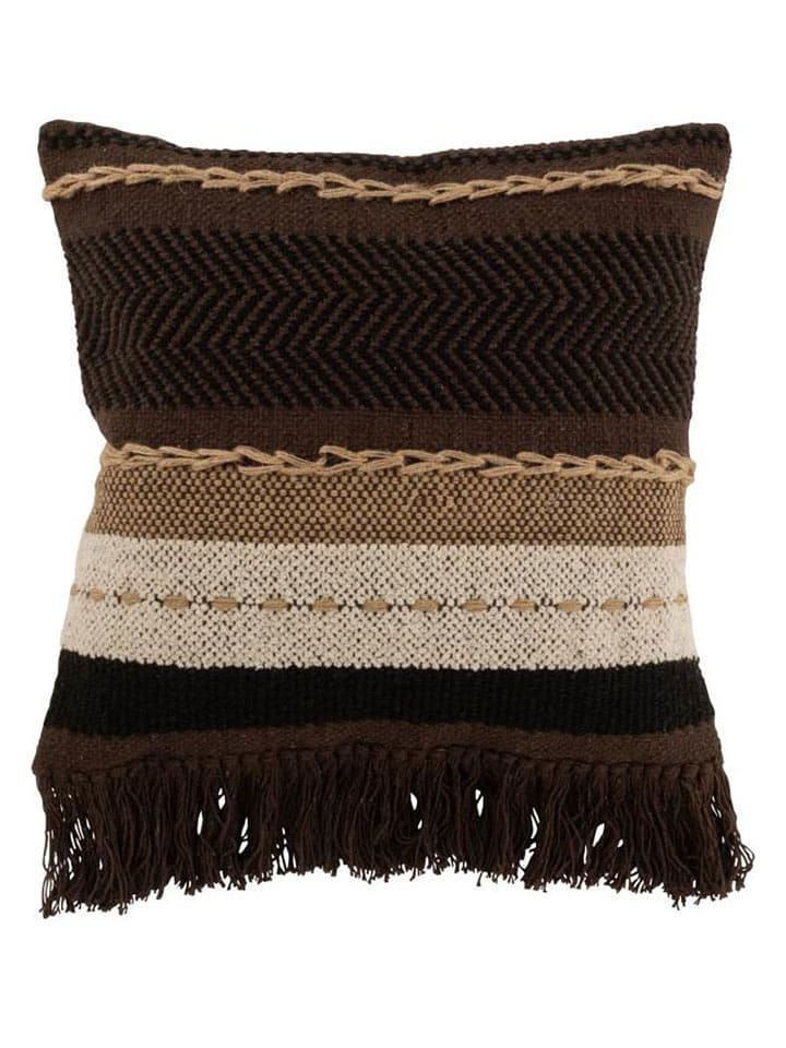 J Line Poduszka w kolorze kremowo-czarnym - 45 x 45 cm rozmiar: onesize