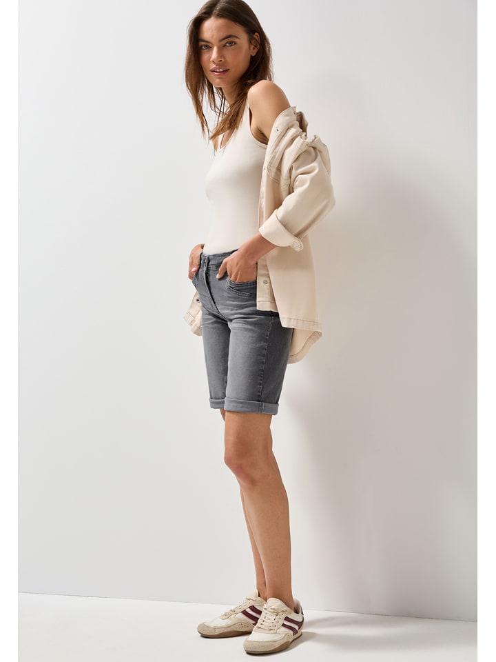 Cecil Bermudy dżinsowe w kolorze szarym rozmiar: W27