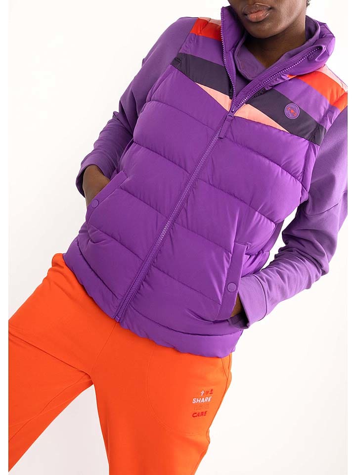 Blutsgeschwister Kamizelka pikowana "Cloud Stepper" w kolorze fioletowym rozmiar: M