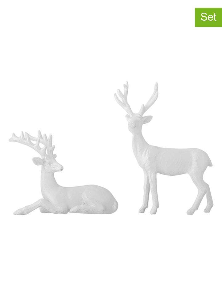 Bloomingville Figurki dekoracyjne (2 szt.) w kolorze białym rozmiar: onesize