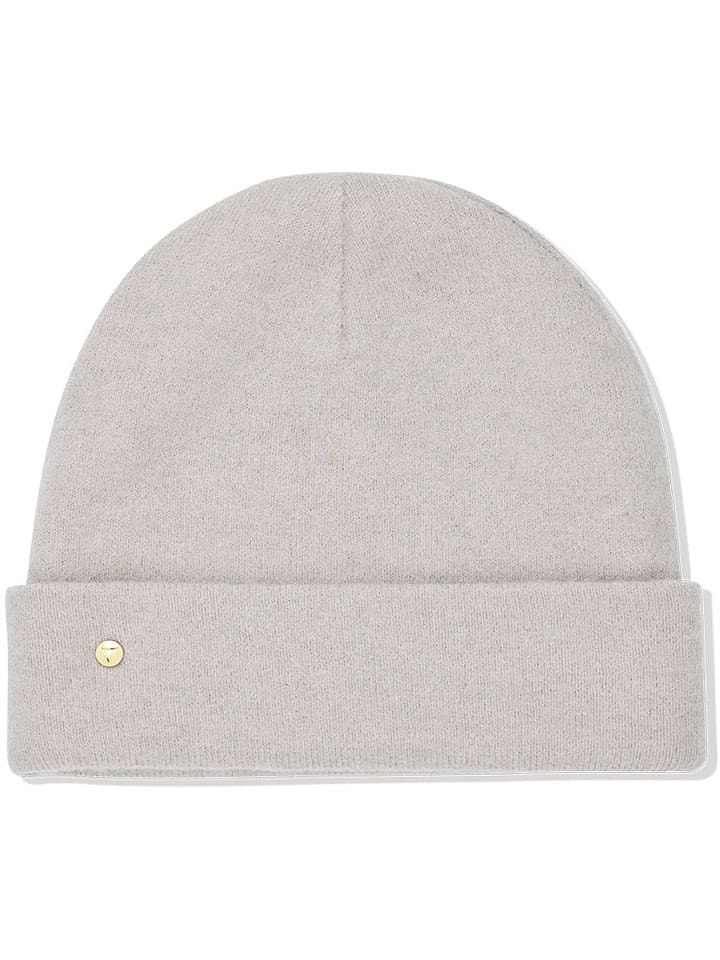 Hey Marly Wełniana czapka beanie "Classic" w kolorze kremowym rozmiar: onesize