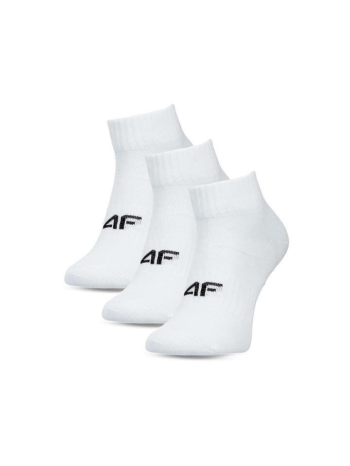 4F Skarpety (3 pary) w kolorze białym rozmiar: 32-34