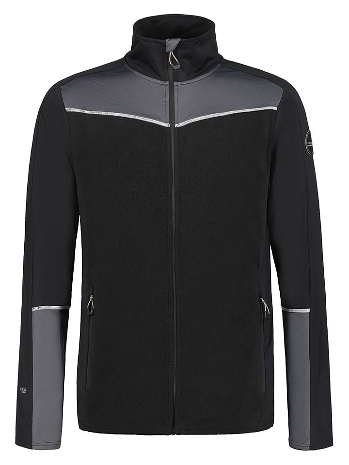 Icepeak Kurtka polarowa "Falkner" w kolorze czarno-szarym rozmiar: XL