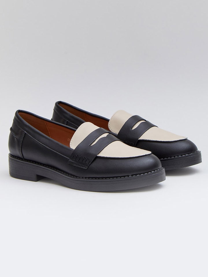 Bellucci Mokasyny w kolorze czarno-kremowym rozmiar: 40