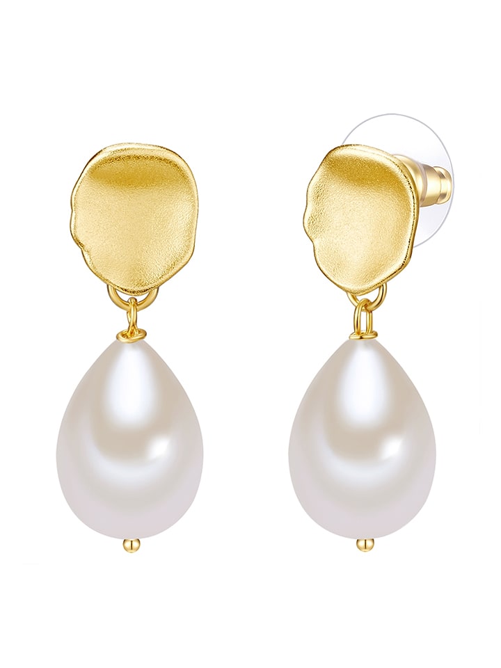 Yamato Pearls Pozłacane kolczyki-wkrętki z perłami rozmiar: onesize