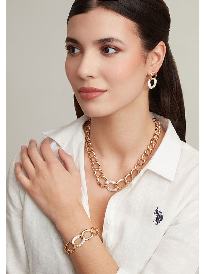 U.S. Polo Assn. Pozłacana bransoletka z elementem ozdobnym rozmiar: onesize