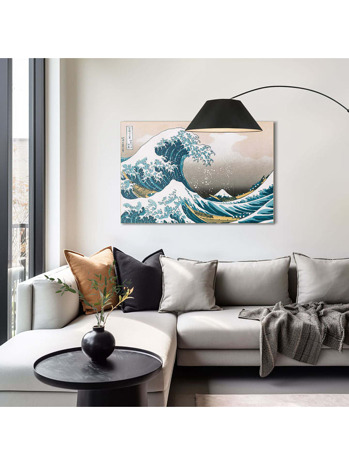 Orangewallz Druk artystyczny "The Great Wave" w ramce rozmiar: 60x90 cm