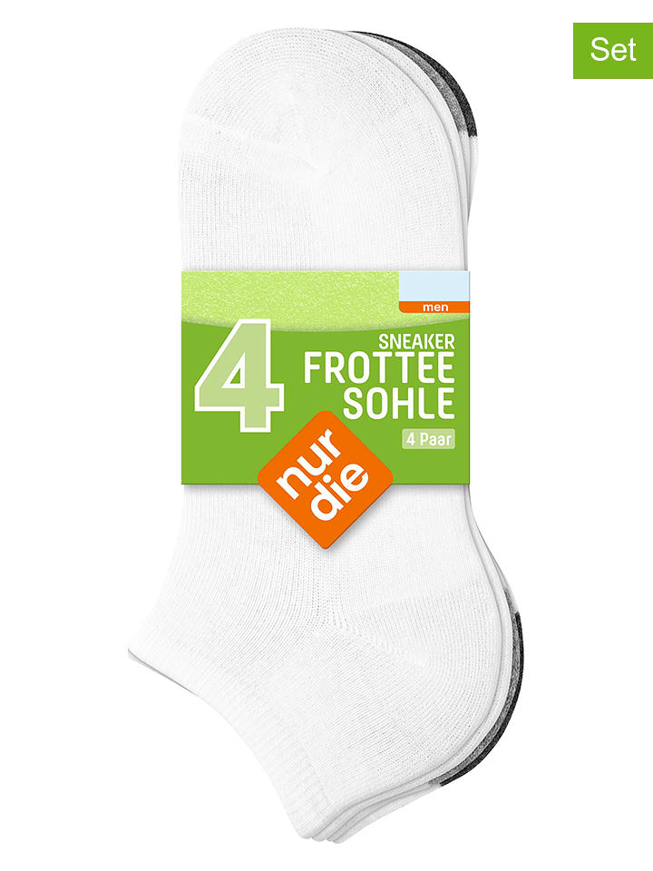 Nur Die Skarpety (4 pary) w kolorze białym rozmiar: 43-46