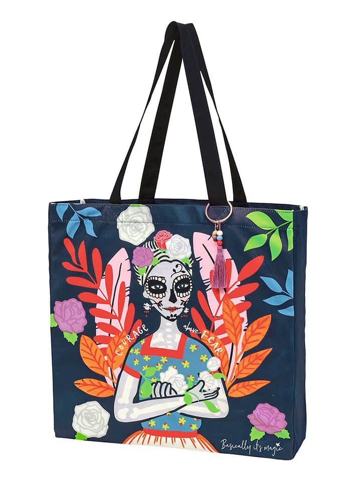 moses. Shopper bag "Santa Muerte" ze wzorem - 37 x 38 x 13 cm rozmiar: onesize