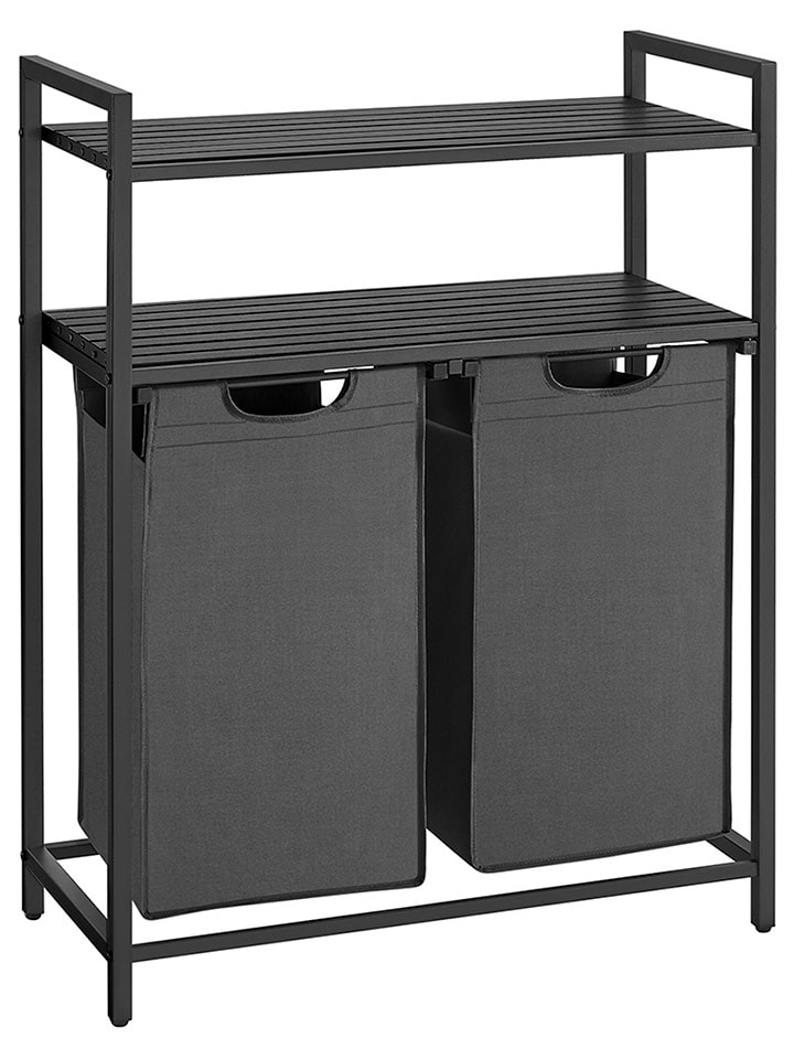 Songmics Kosz w kolorze szaro-czarnym na pranie - 73 x 92 x 33 cm rozmiar: onesize