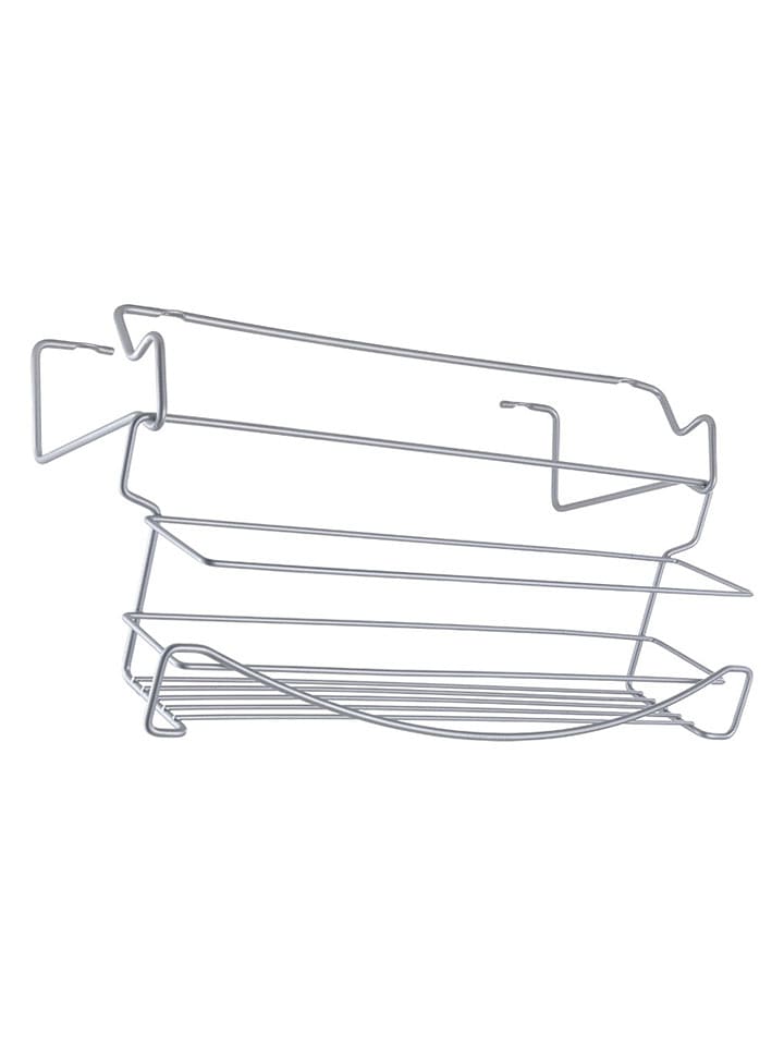 metaltex Regał w kolorze srebrnym na przyprawy - 39 x 14 x 8 cm rozmiar: onesize