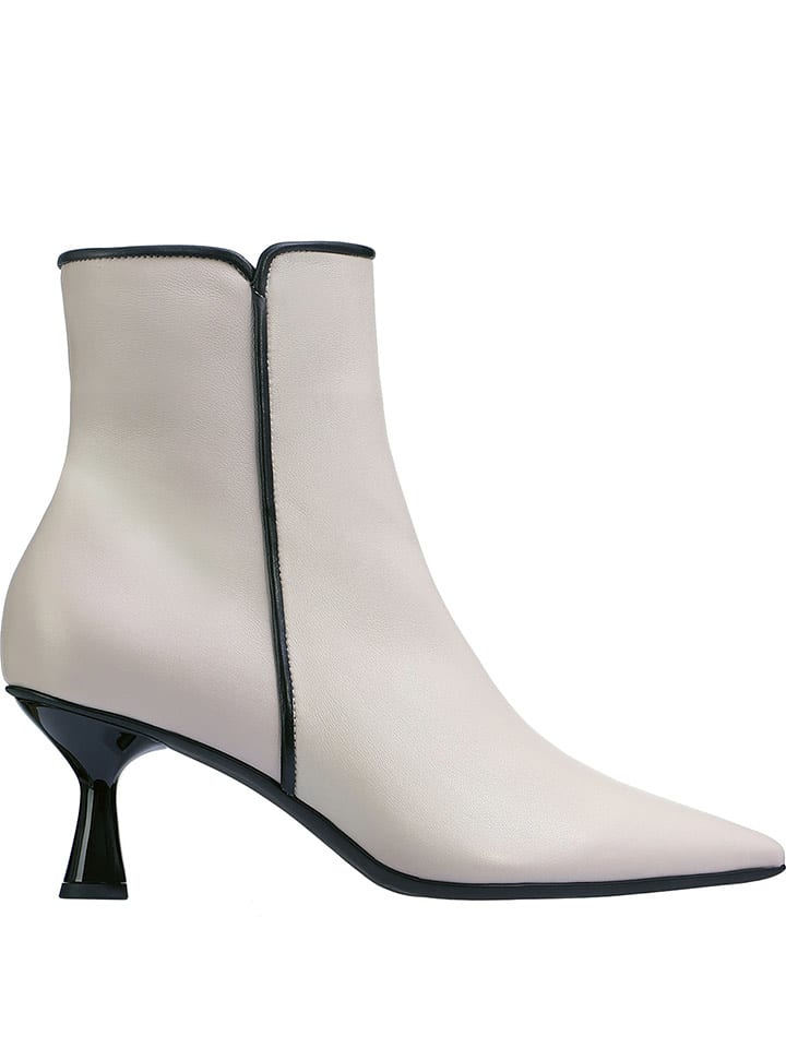 Högl Skórzane botki "Blair" w kolorze kremowym rozmiar: 37