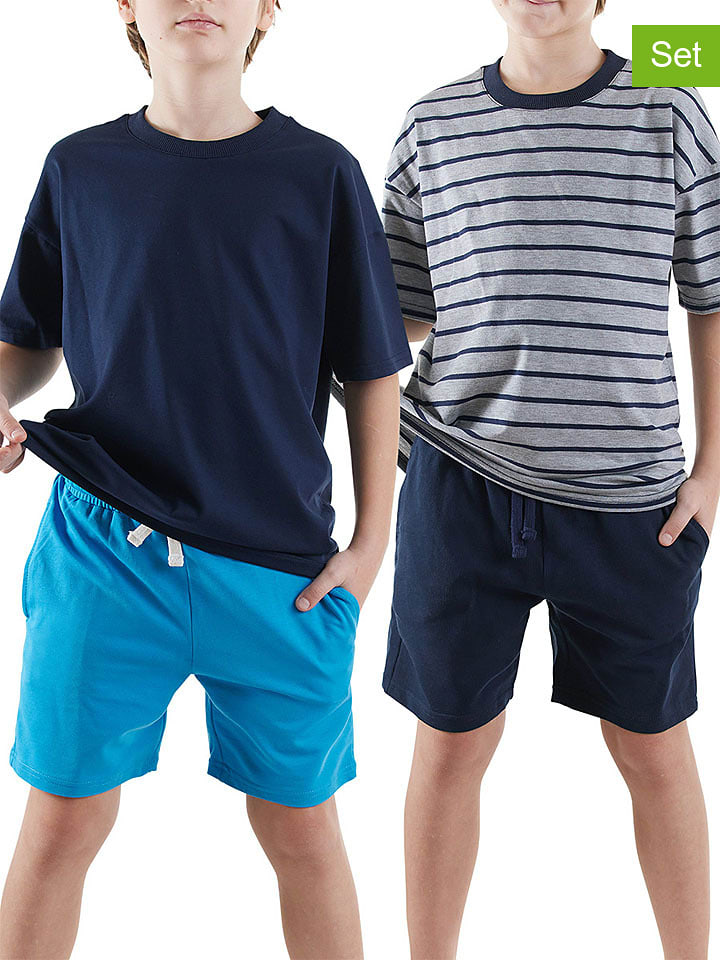 Denokids Szorty (2 pary) w kolorze błękitno-granatowym rozmiar: 116