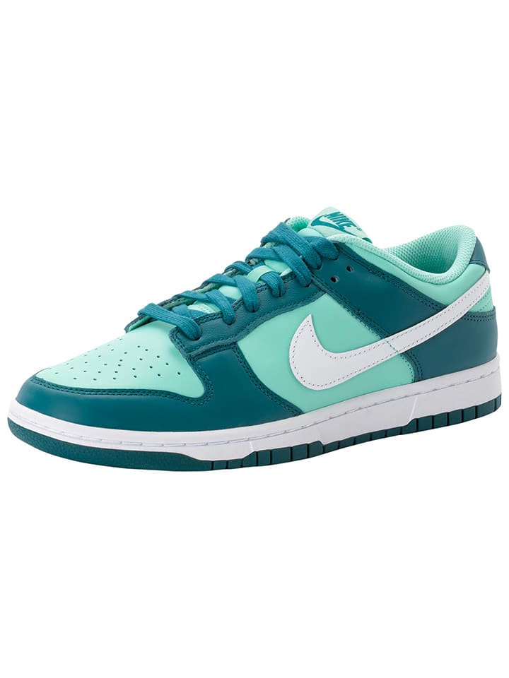 Nike Sportswear Skórzane sneakersy "Dunk Low" w kolorze turkusowym rozmiar: 40,5