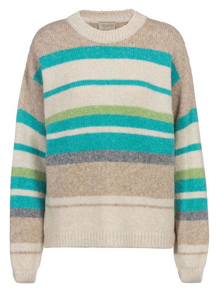 Herrlicher Sweter w kolorze turkusowo-beżowym rozmiar: XL