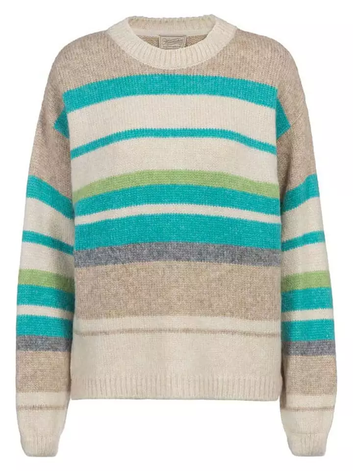 Herrlicher Sweter w kolorze turkusowo-beżowym rozmiar: XL