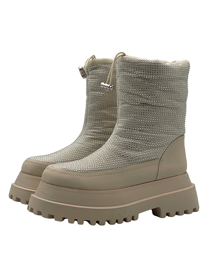 Bellucci Botki w kolorze beżowym rozmiar: 37