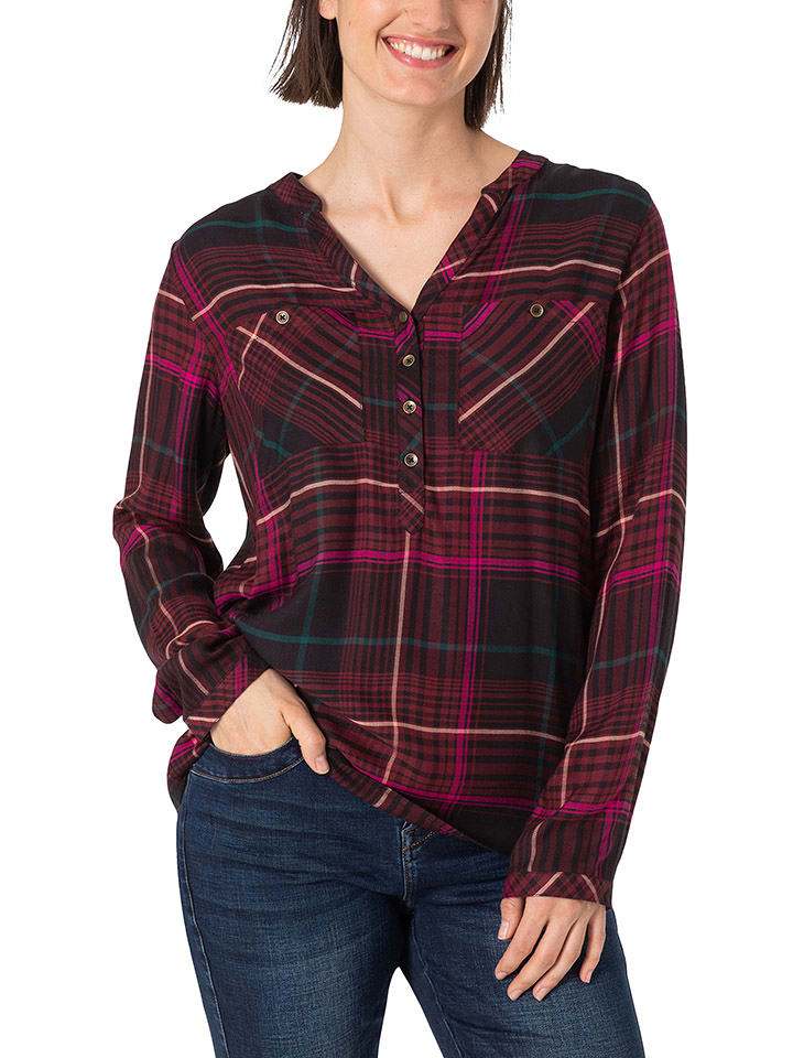 Timezone Bluzka w kolorze czerwonym rozmiar: M