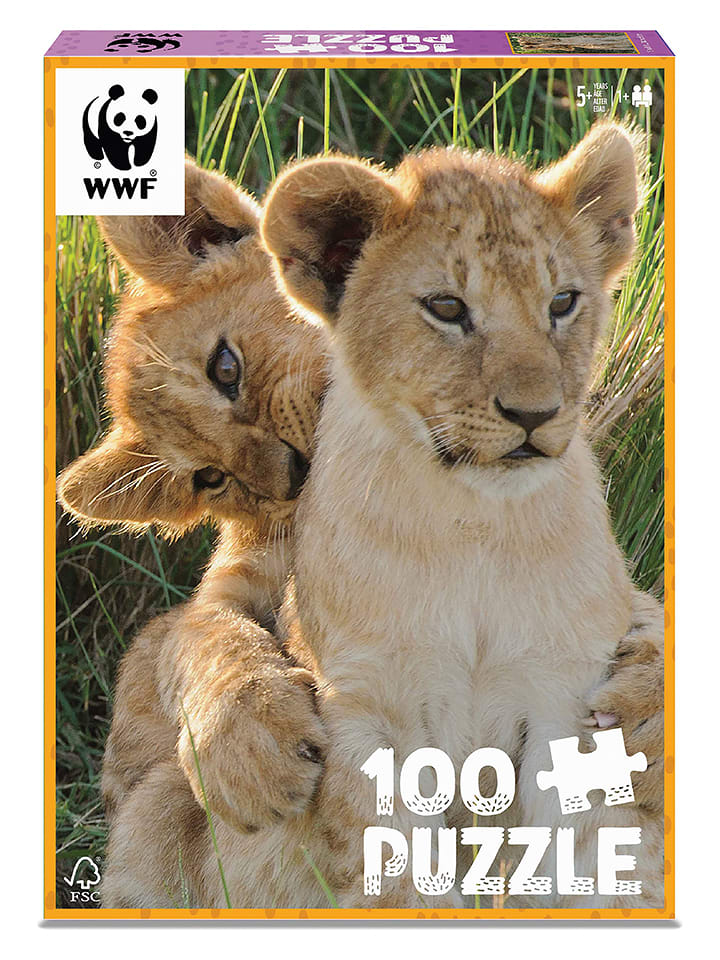 ambassador 100-częściowe puzzle "Lion cubs" - 5+ rozmiar: onesize