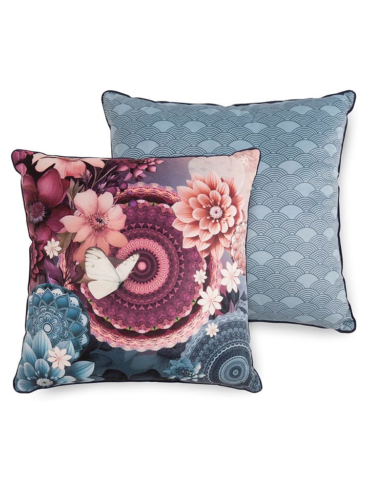 Hip Poduszka "Asher" w kolorze niebiesko-fioletowym rozmiar: 48x48 cm