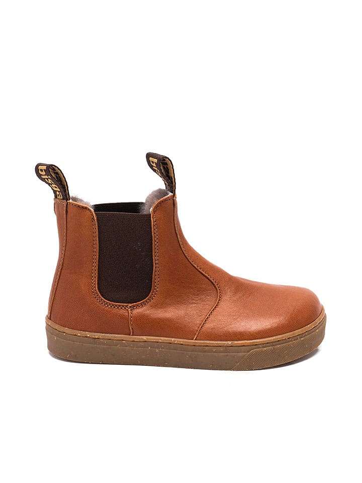 bisgaard Skórzane buty "Ene" w kolorze jasnobrązowym do chodzenia na boso rozmiar: 35