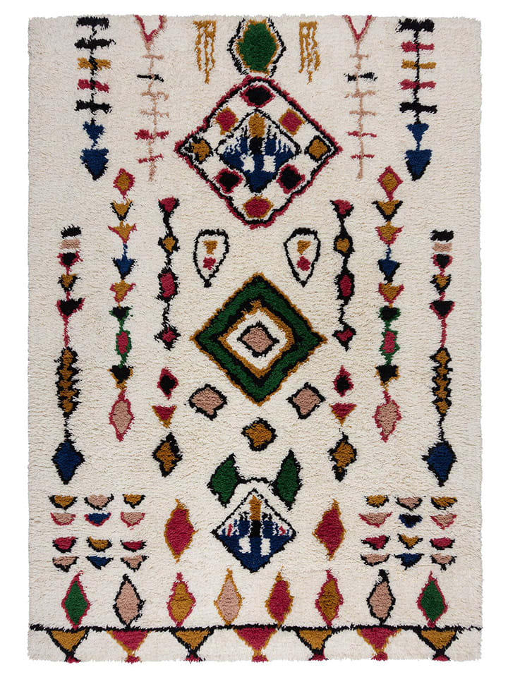 Flair Rugs Wełniany dywan "Shaggy" ze wzorem rozmiar: 120x170 cm