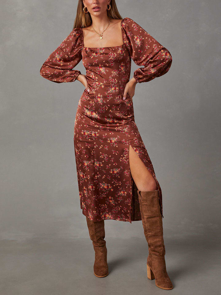 Milan Kiss Sukienka w kolorze jasnobrązowym rozmiar: M