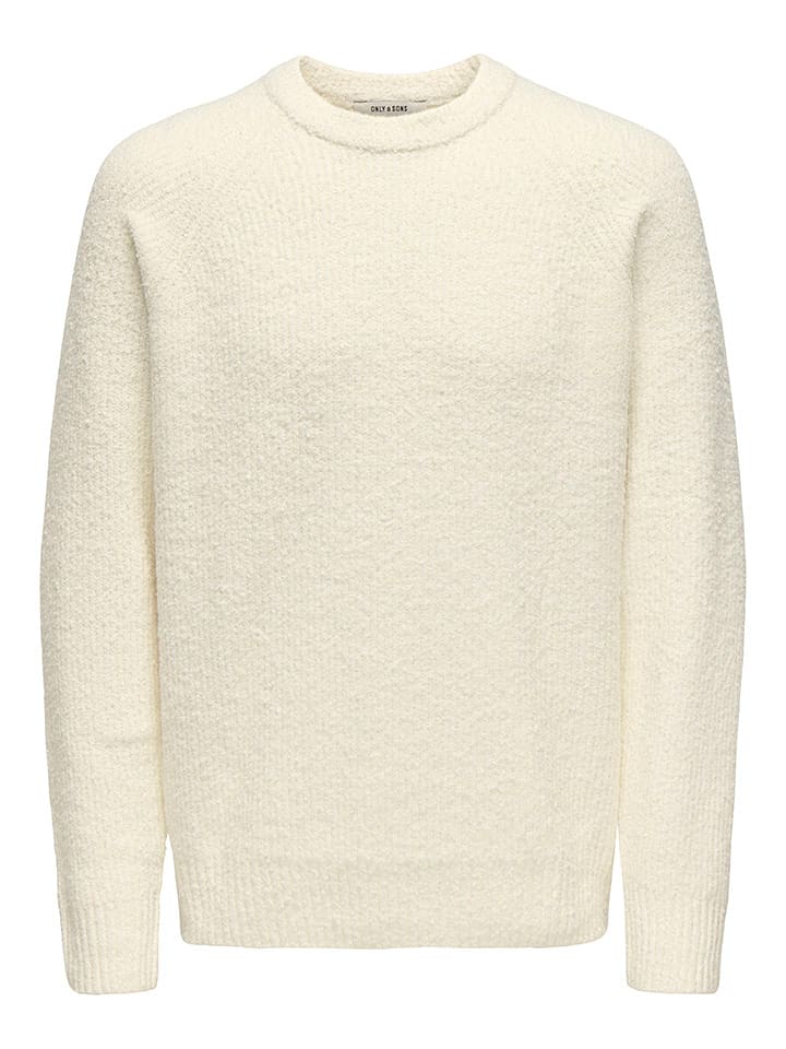ONLY & SONS Sweter "Dale" w kolorze kremowym rozmiar: S