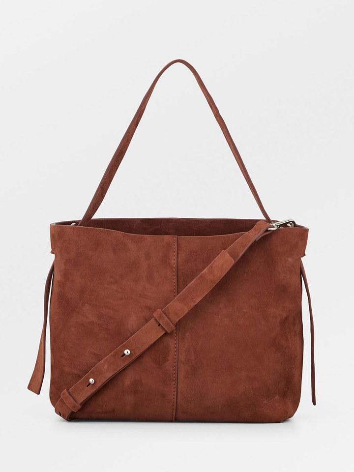 Becksöndergaard Skórzana torebka "Fraya" w kolorze brązowym - 24 x 22 cm rozmiar: onesize