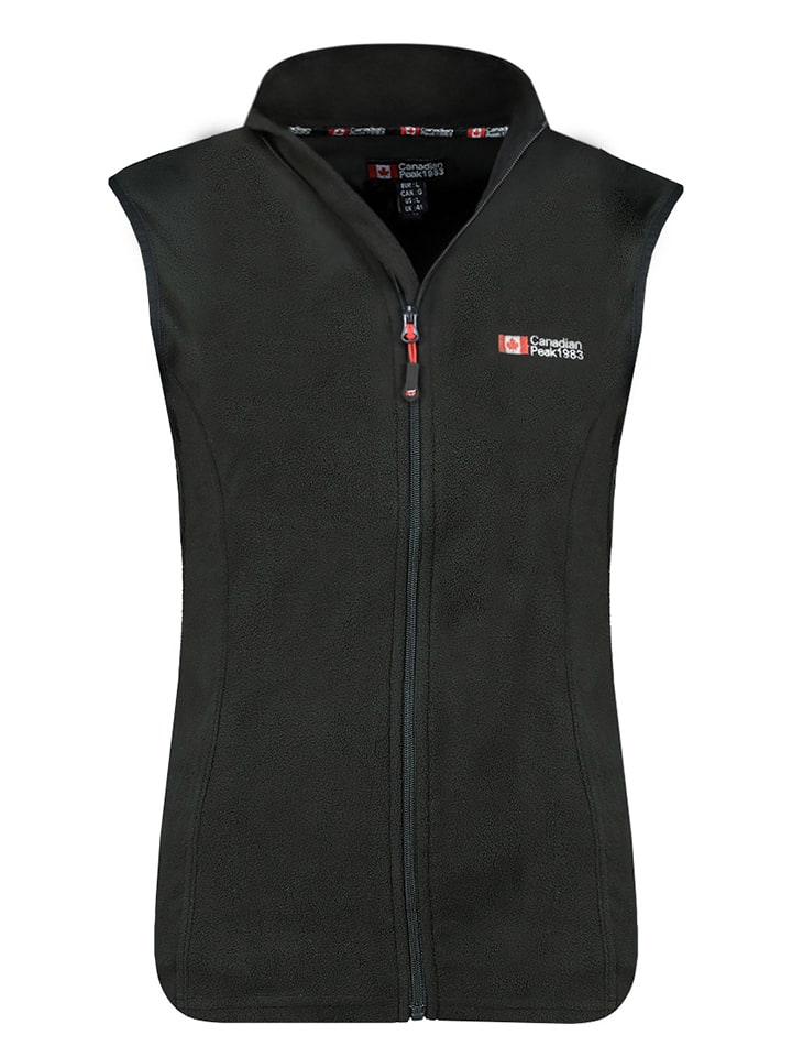 Canadian Peak Kamizelka polarowa w kolorze czarnym rozmiar: L