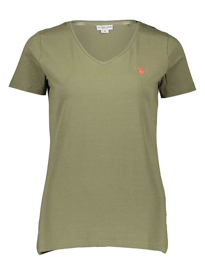 U.S. Polo Assn. Koszulka w kolorze khaki rozmiar: XXL