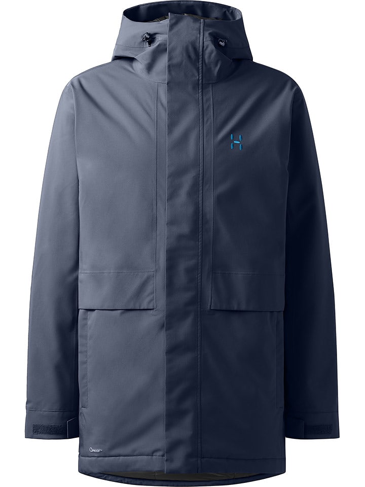 Haglöfs Parka funkcyjna "Salix Proof Mimic II" w kolorze granatowym rozmiar: S