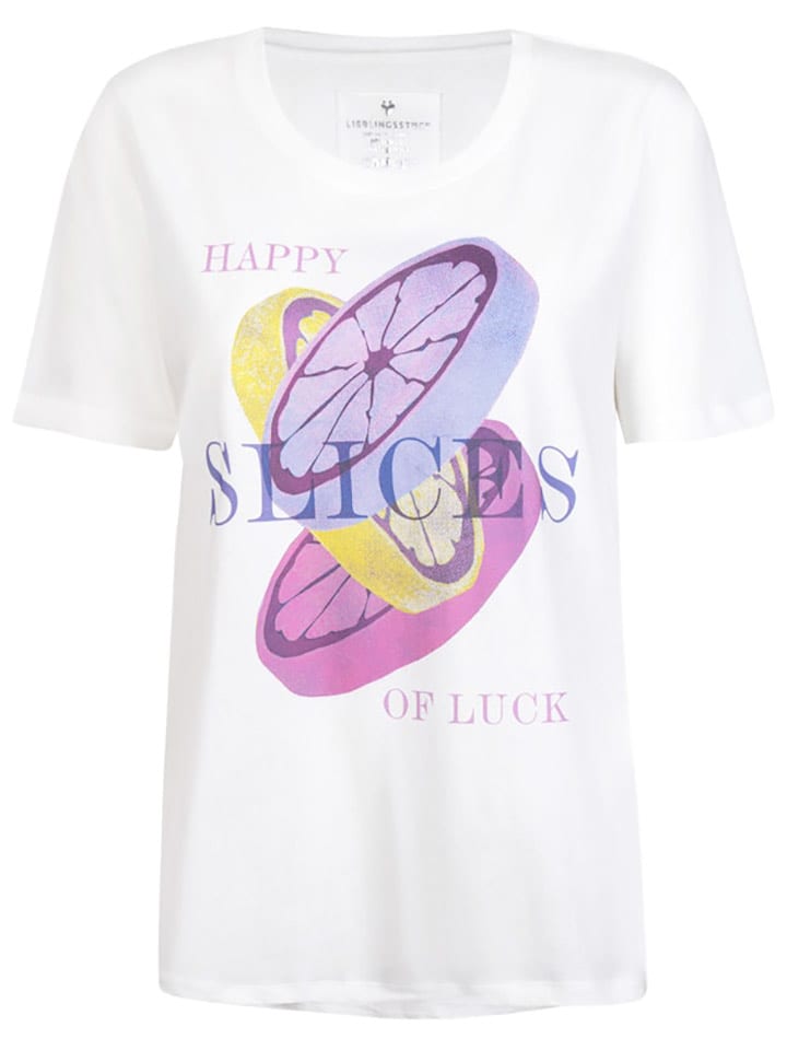 LIEBLINGSSTÜCK Koszulka "Carina" w kolorze białym rozmiar: S