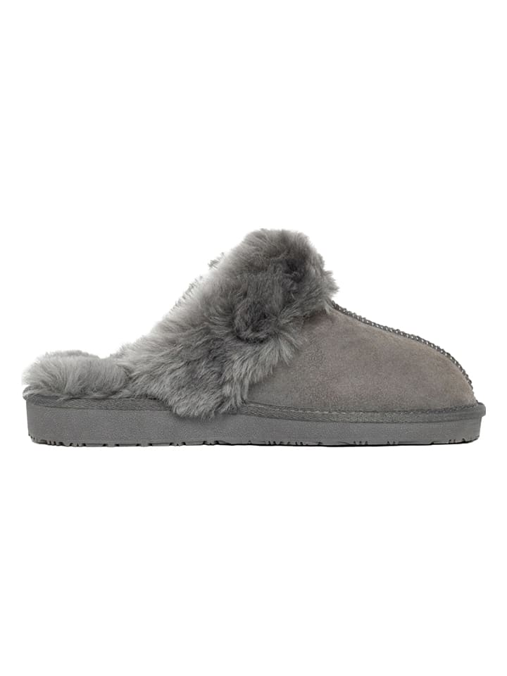 Gooce Wełniane kapcie "Wispper" w kolorze szarym rozmiar: 38