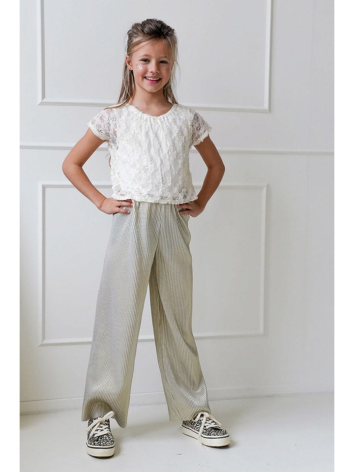 Like Flo Kombinezon "Babs" w kolorze złoto-kremowym rozmiar: 164