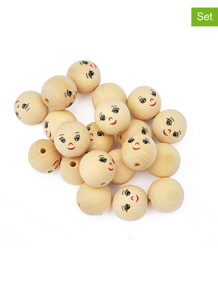 Playbox Drewniane kulki (20 szt.) w kolorze brązowym rozmiar: onesize