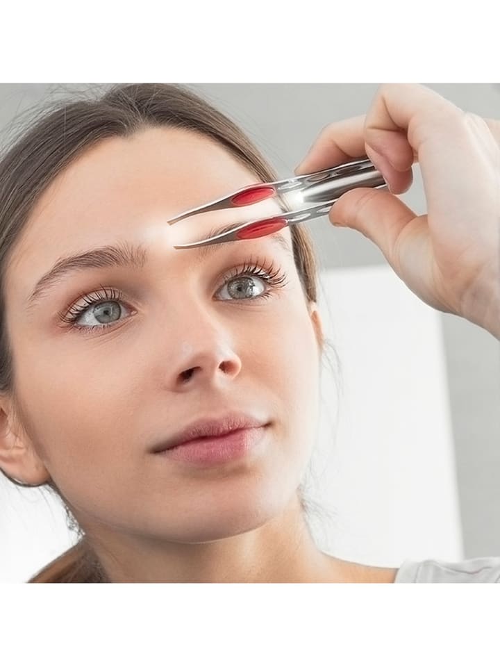 InnovaGoods Pęseta do depilacji LED w kolorze srebrnym rozmiar: onesize