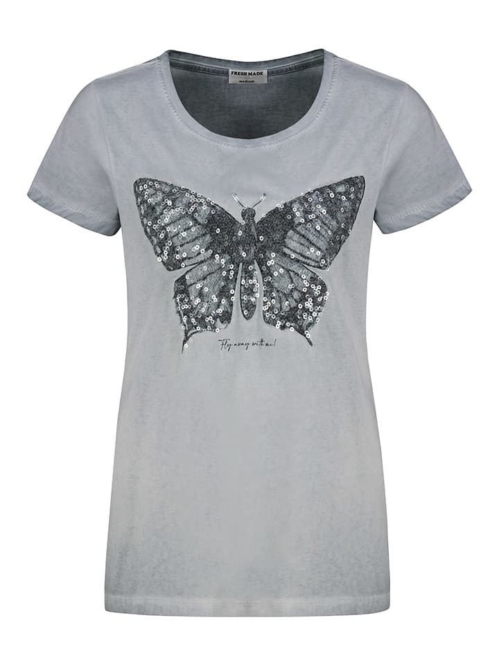 Fresh Made Koszulka w kolorze szarym rozmiar: S