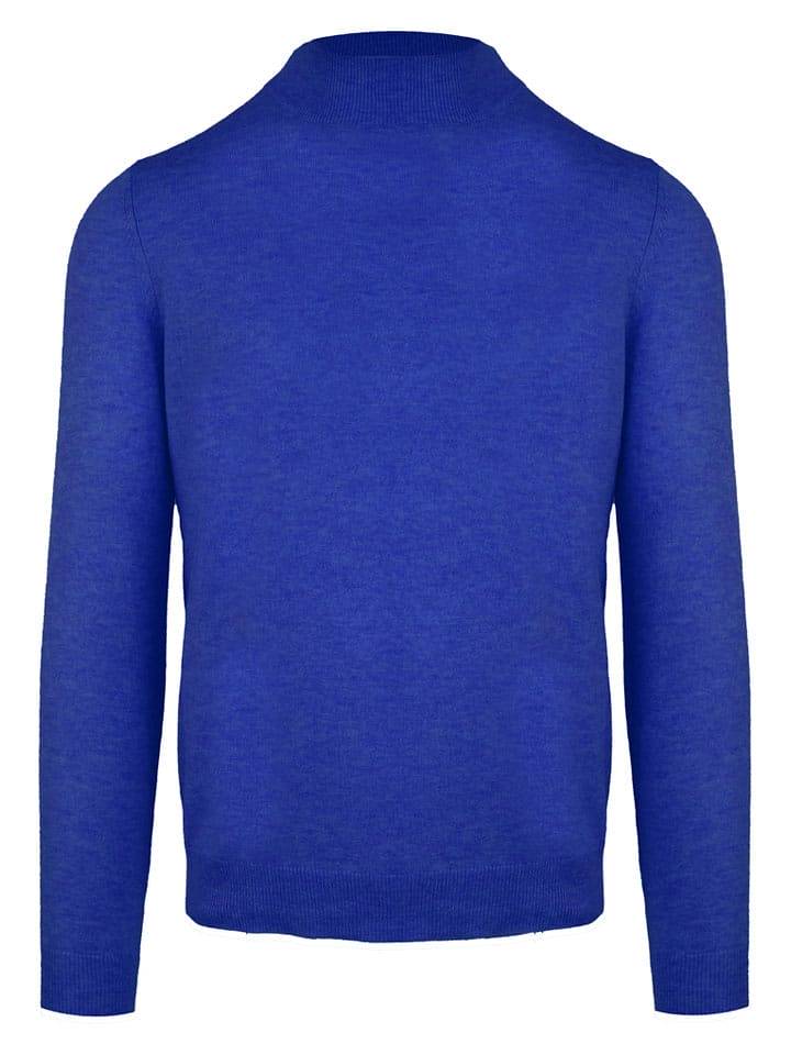 Malo Optimum Sweter "Lupetto" w kolorze niebieskim rozmiar: XL