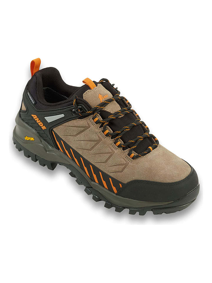 Ande Skórzane buty trekkingowe "Sniper Low" w kolorze jasnobrązowo-czarnym rozmiar: 45