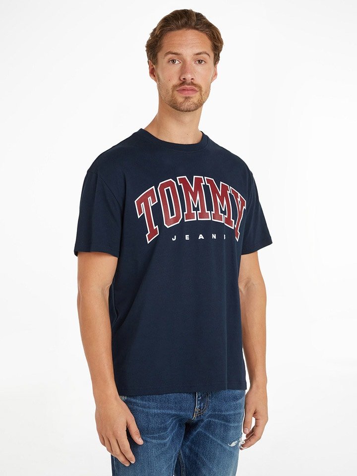 TOMMY JEANS Koszulka w kolorze granatowym rozmiar: S