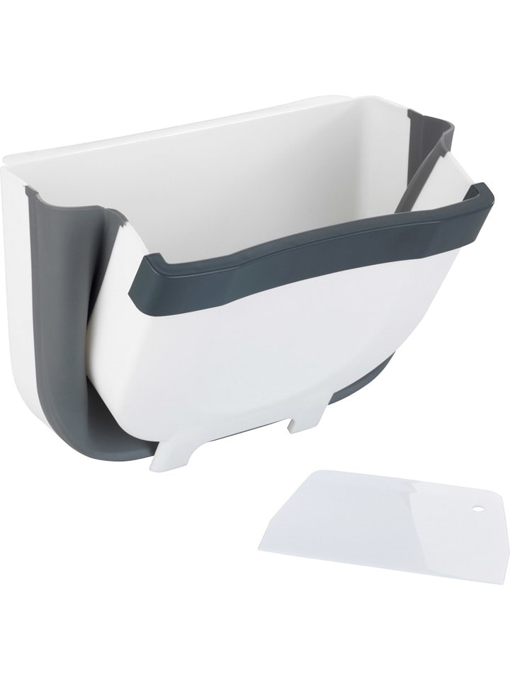 Wenko Kosz "Fago" w kolorze biało-szarym na śmieci na drzwi - 5 l rozmiar: onesize