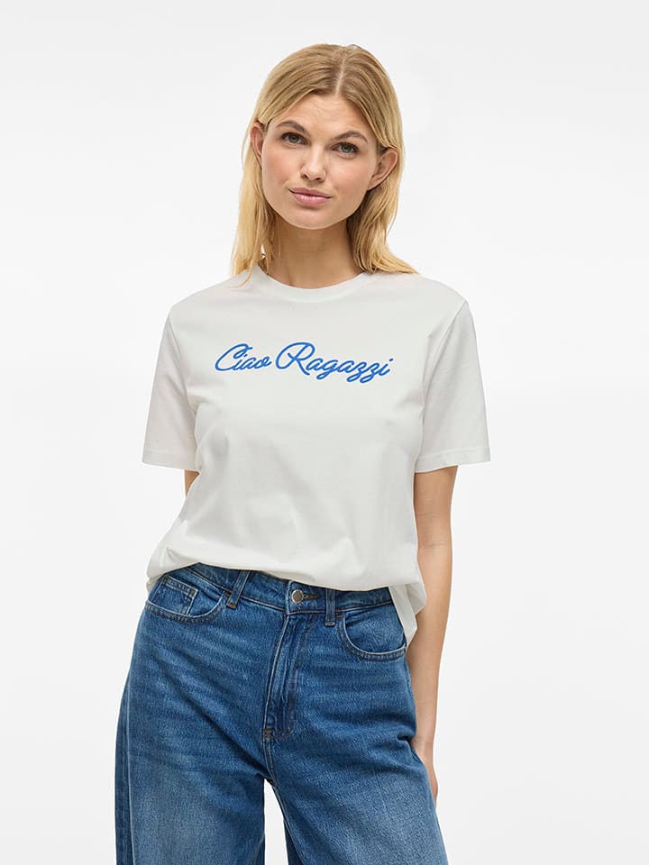 Vila Koszulka w kolorze białym rozmiar: S