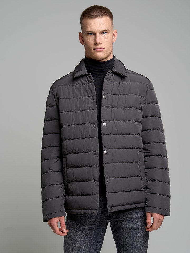 BIG STAR Kurtka pikowana w kolorze antracytowym rozmiar: S