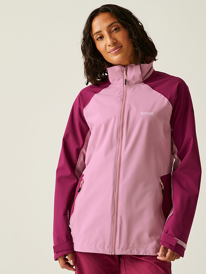 Regatta Kurtka przeciwdeszczowa "Bosfield III" w kolorze jasnoróżowo-fioletowym rozmiar: 34