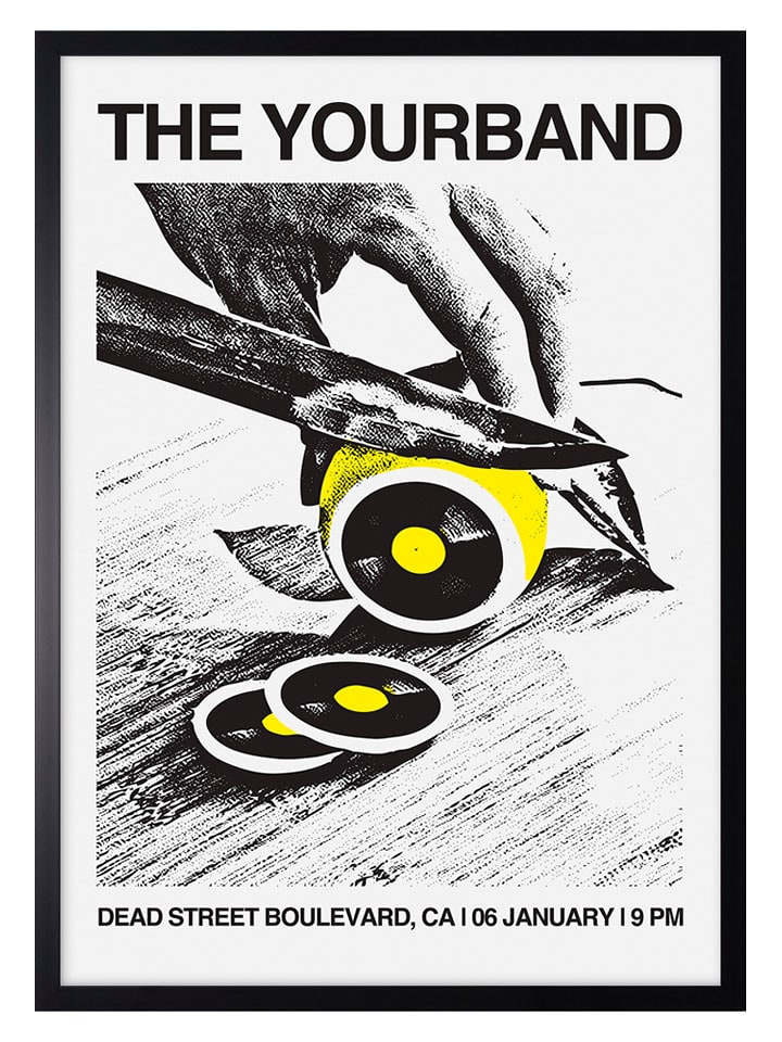 Ars Longa Druk artystyczny "Lemon CD" w ramce - 70 x 50 cm rozmiar: onesize